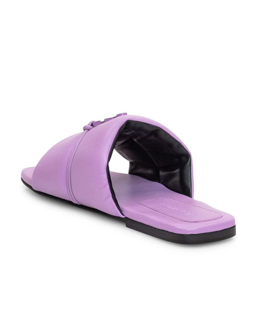 Jw Anderson Logo Slippers In Purple