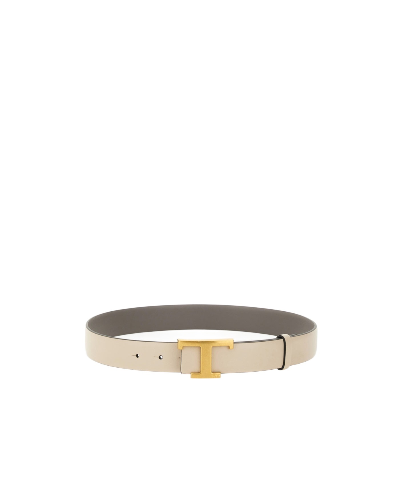 Tod's Belt Adjustable Length Gold-tone Buckle In Neutral