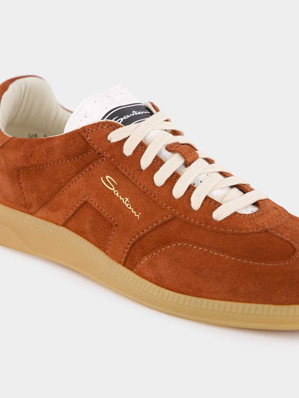 Santoni Dbs Oly Lace-up Sneakers In Brown