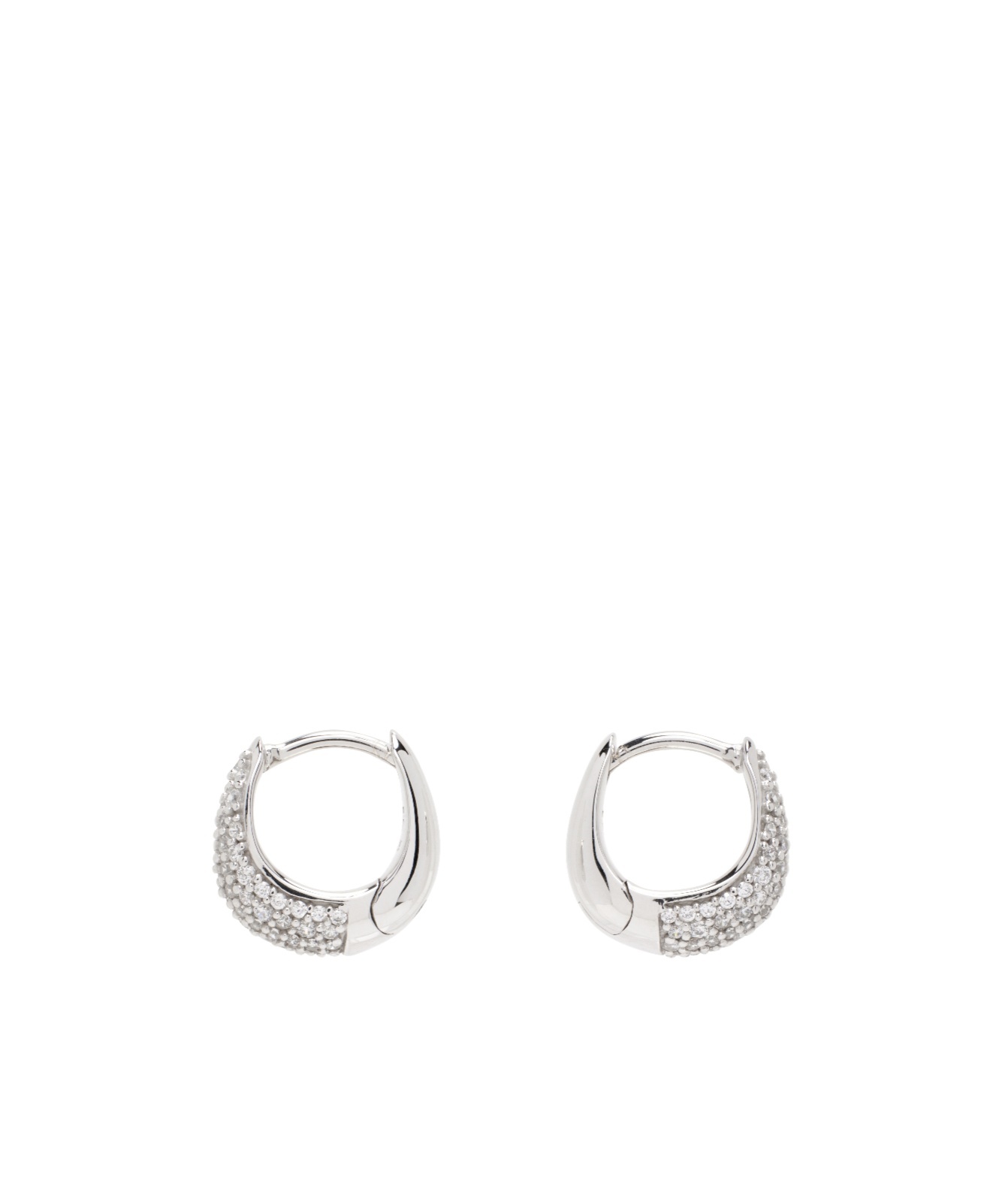 Tom Wood Ice Huggies Pave Earrings