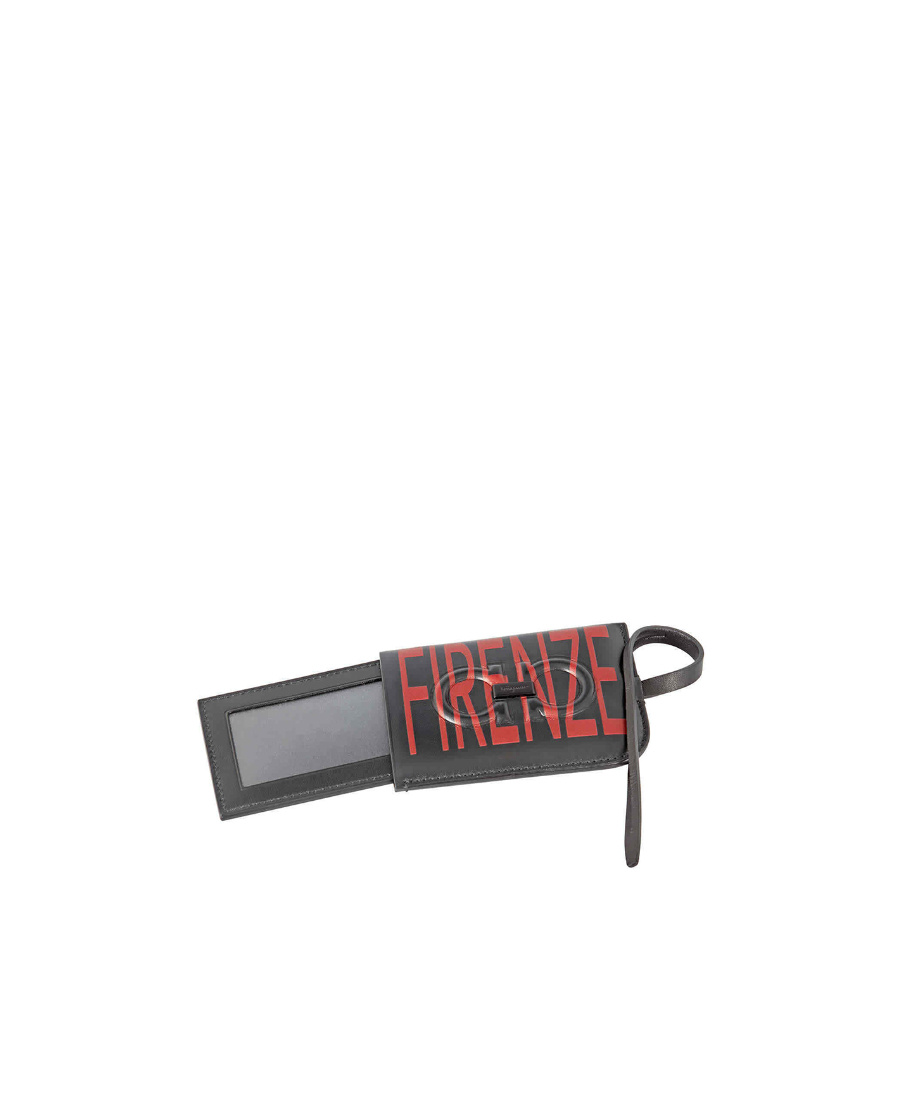 Shop Ferragamo Alphabet Printed Wallet In Black