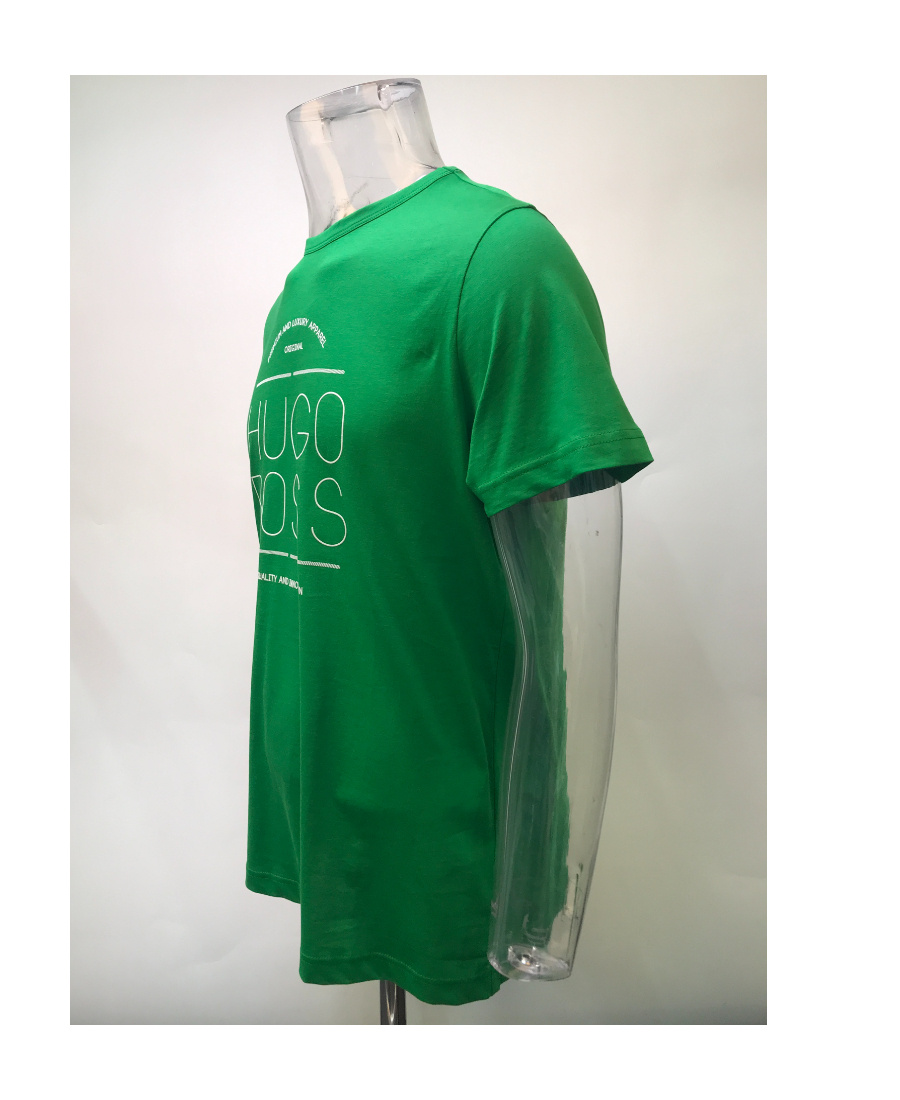 Hugo Boss Logo Print Short-sleeved T-shirt In Green