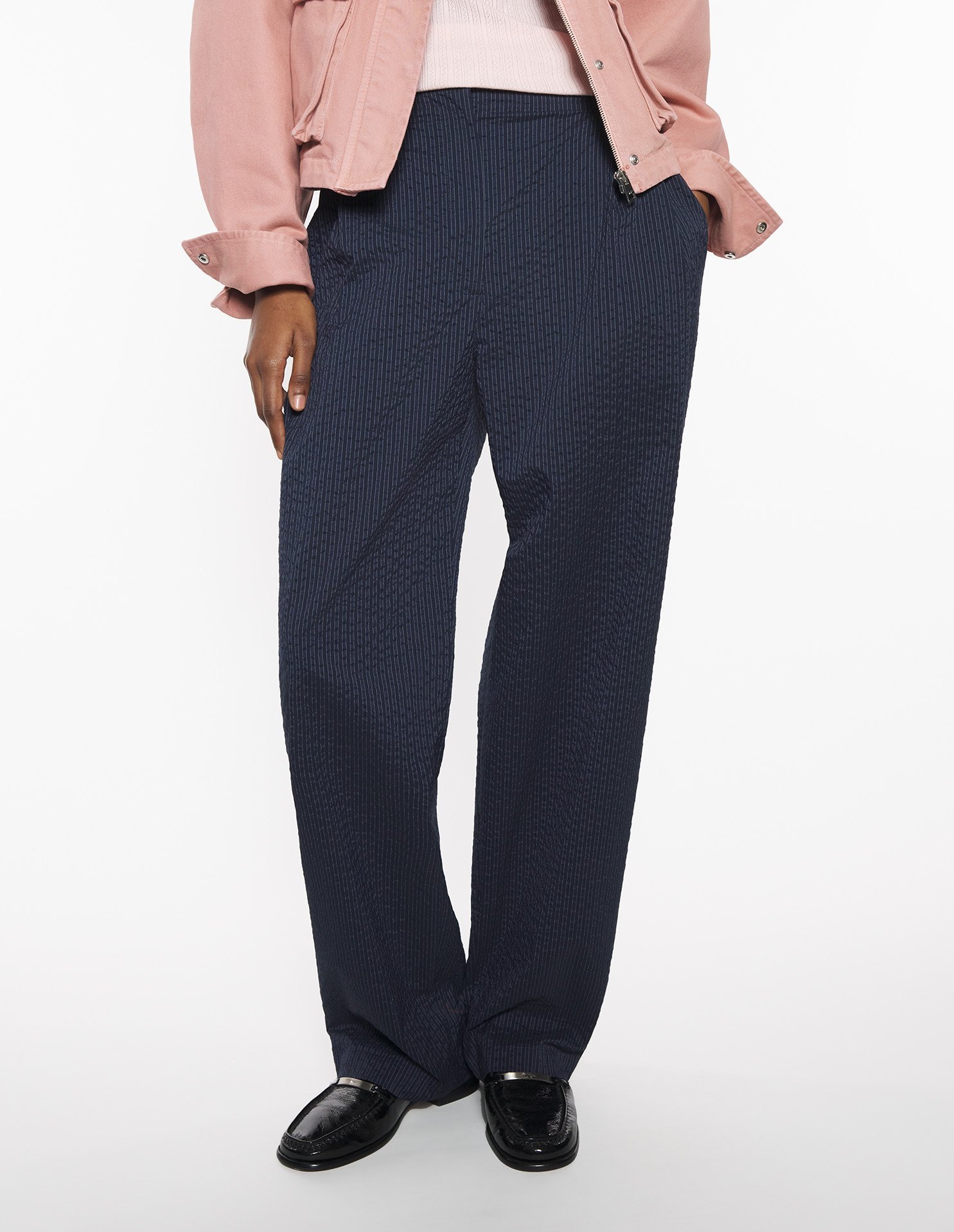MAISON KITSUNÉ STRIPED TROUSERS
