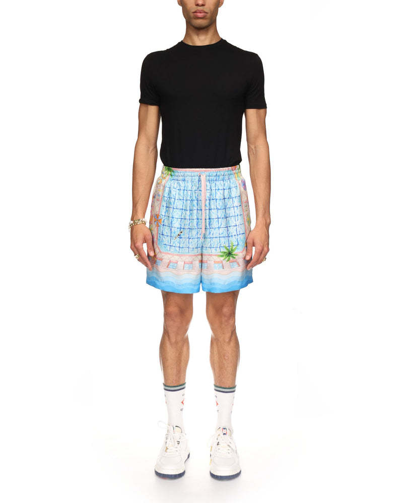Casablanca Drawstring Shorts In Blue