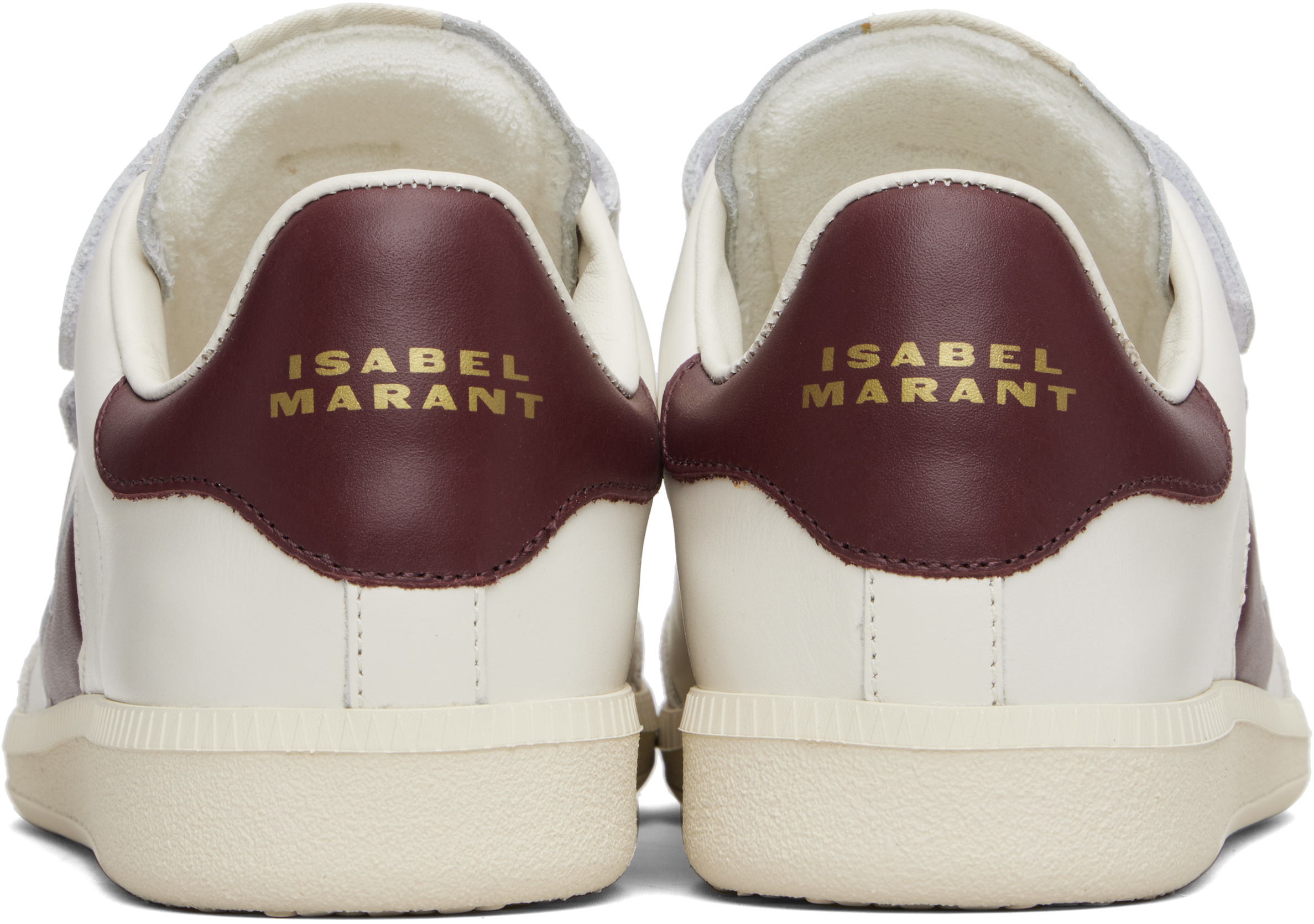 Isabel Marant Beth Gb Three-strap Calfskin Sneakers In White