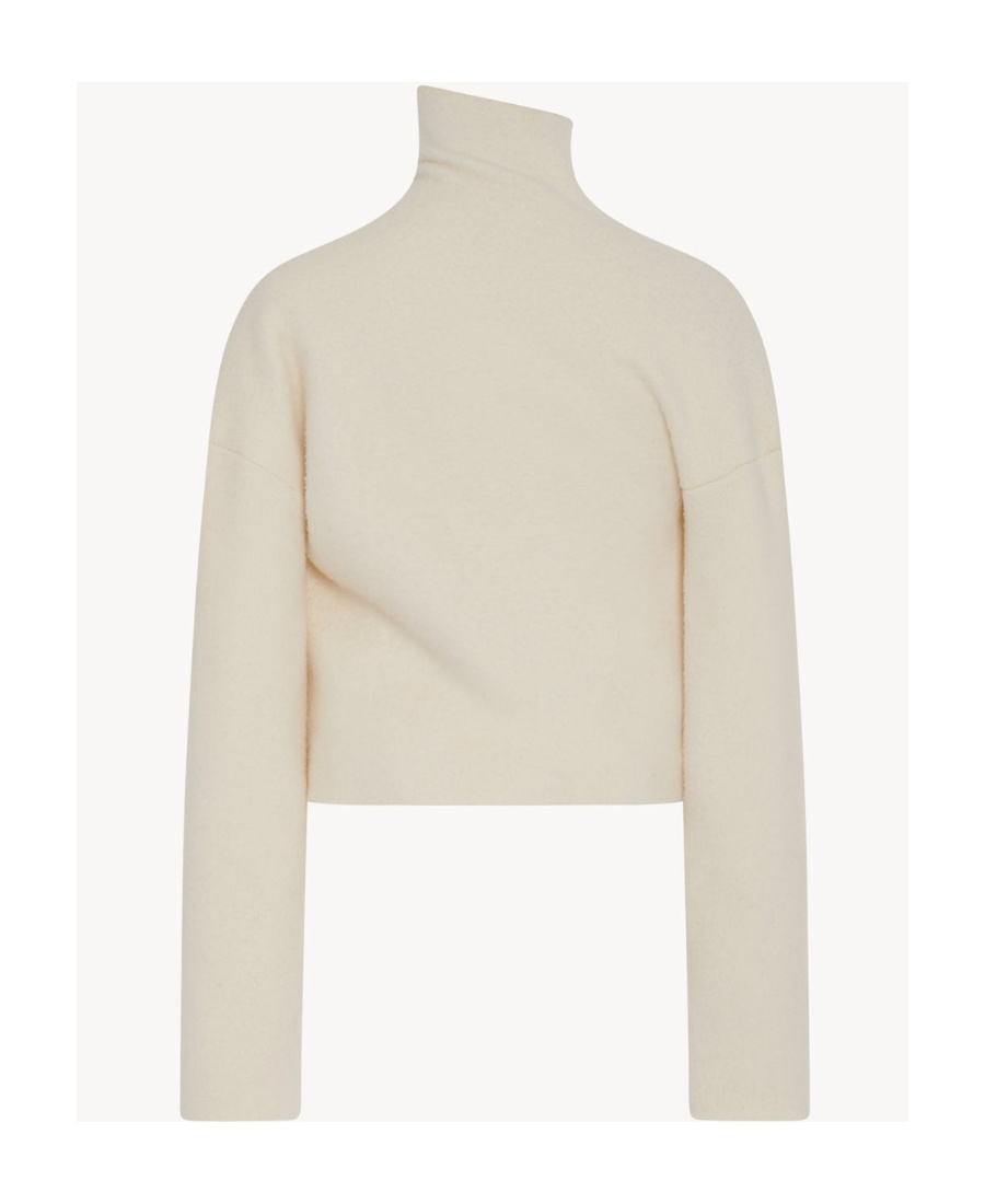 The Row High-neck Knitted Jumper In Nude