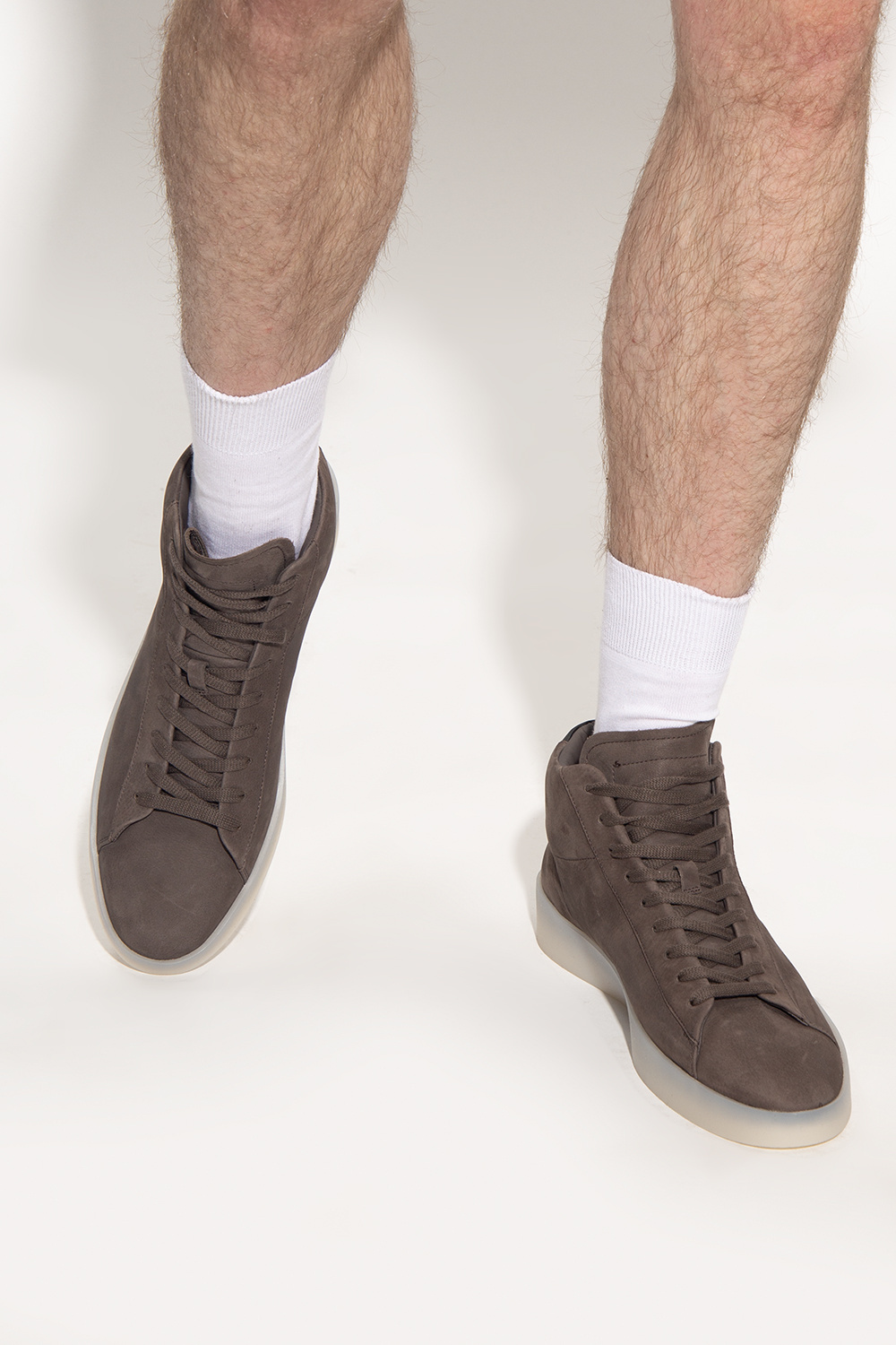Essentials Round-headed Sneakers In Black