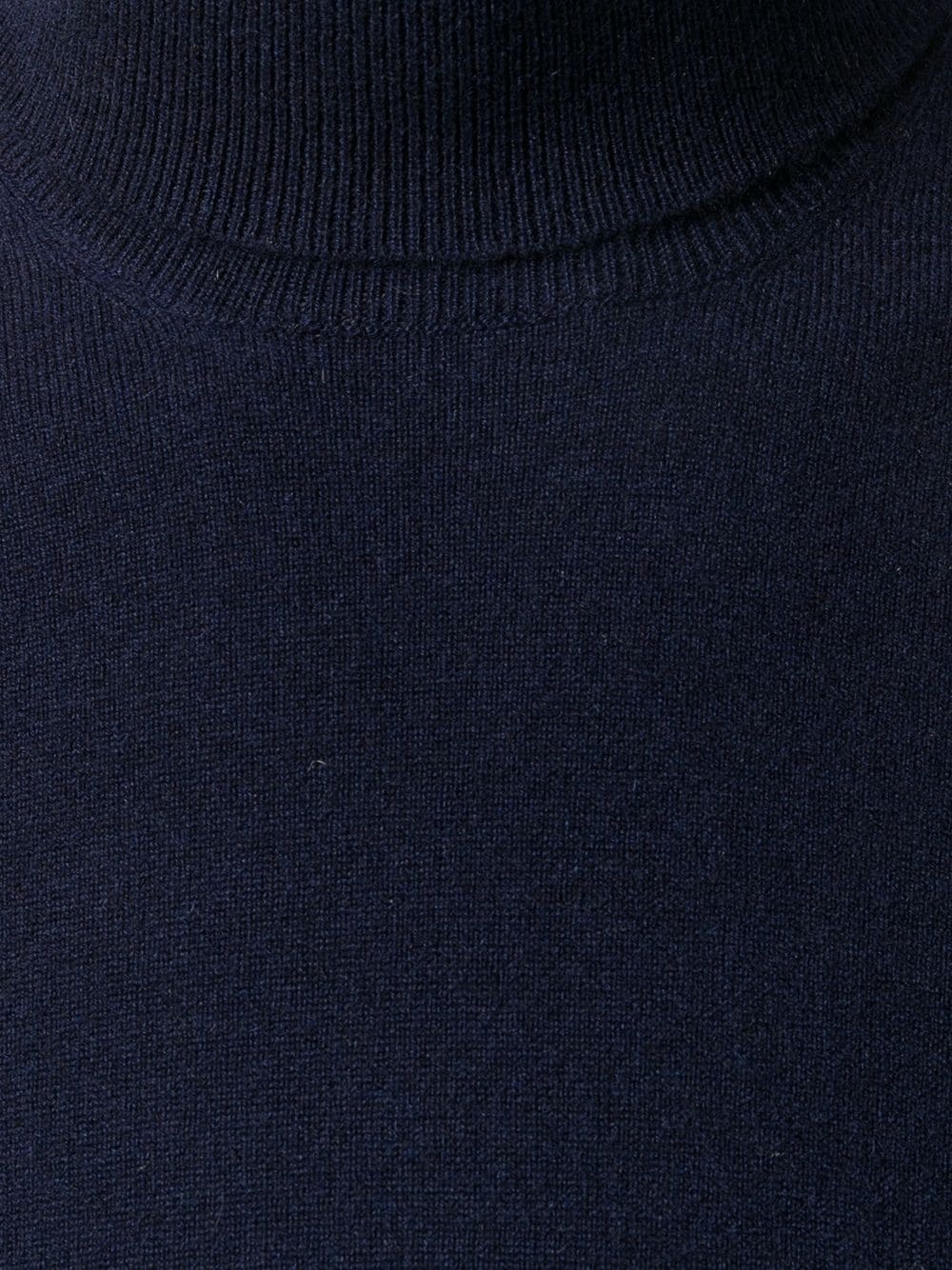 Brunello Cucinelli Knit Turtleneck Sweater Ribbed Cuffs In Black