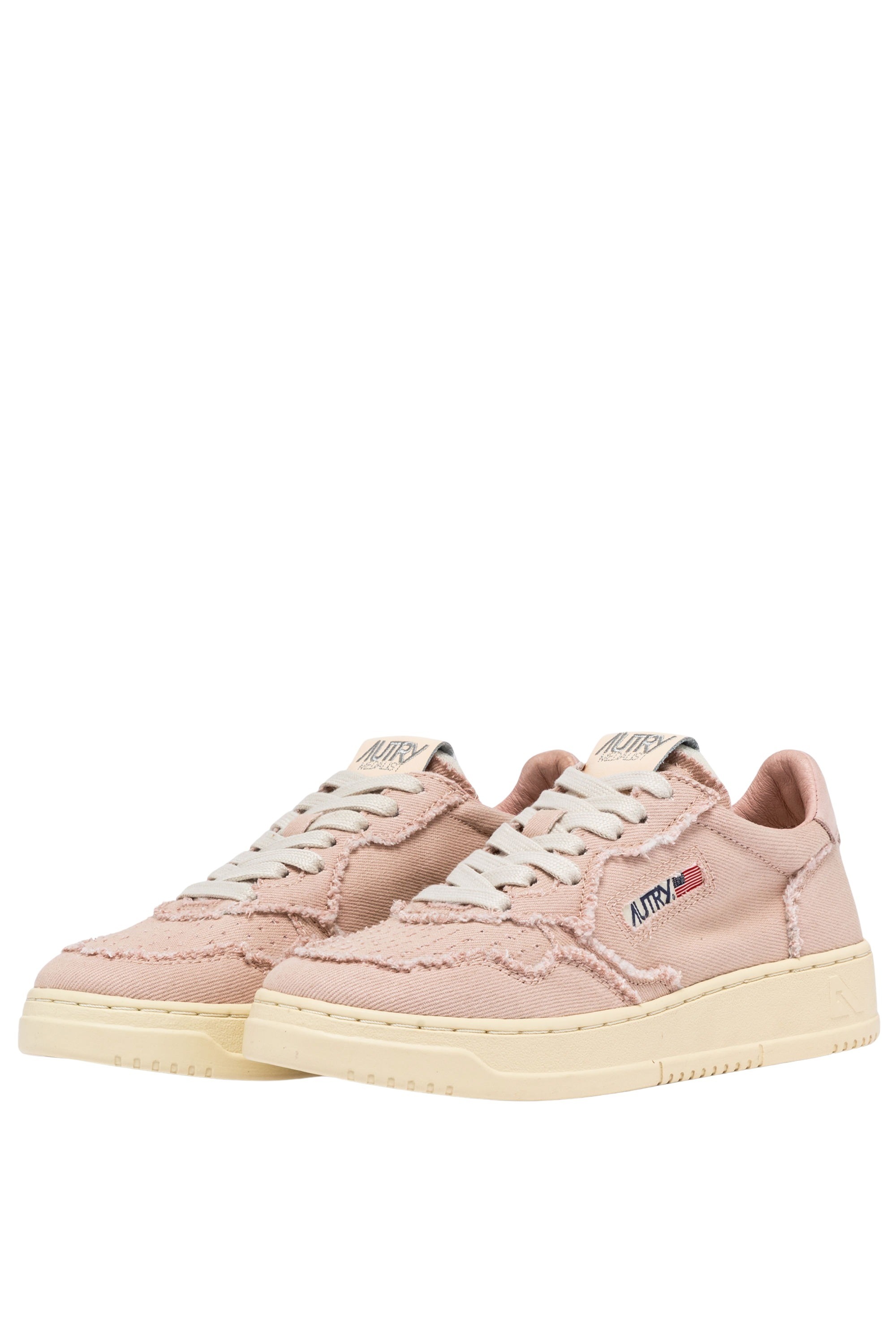 Autry Lace-up Low-cut Casual Shoes In Nude