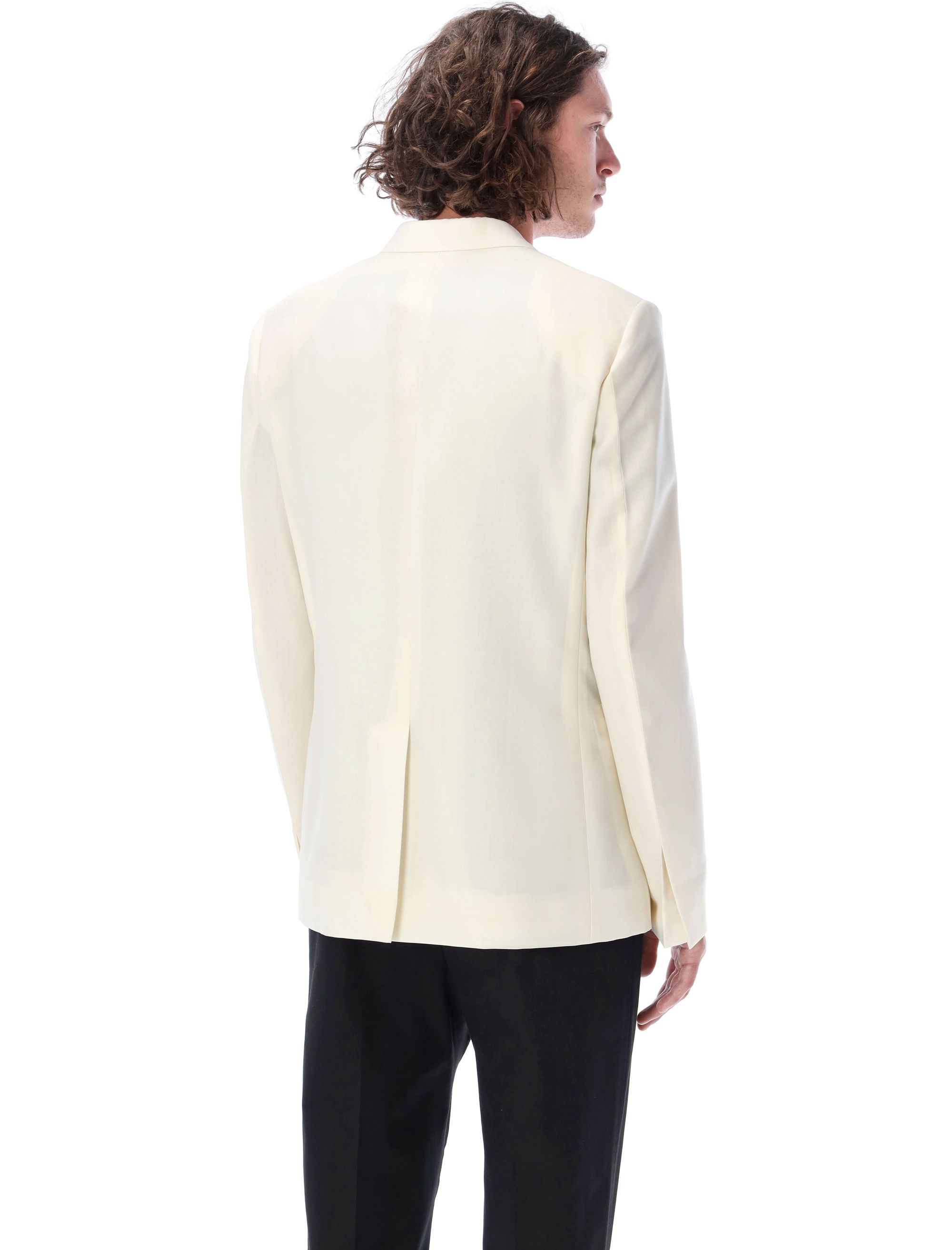 Givenchy U-shaped Lock Suit Jacket In White
