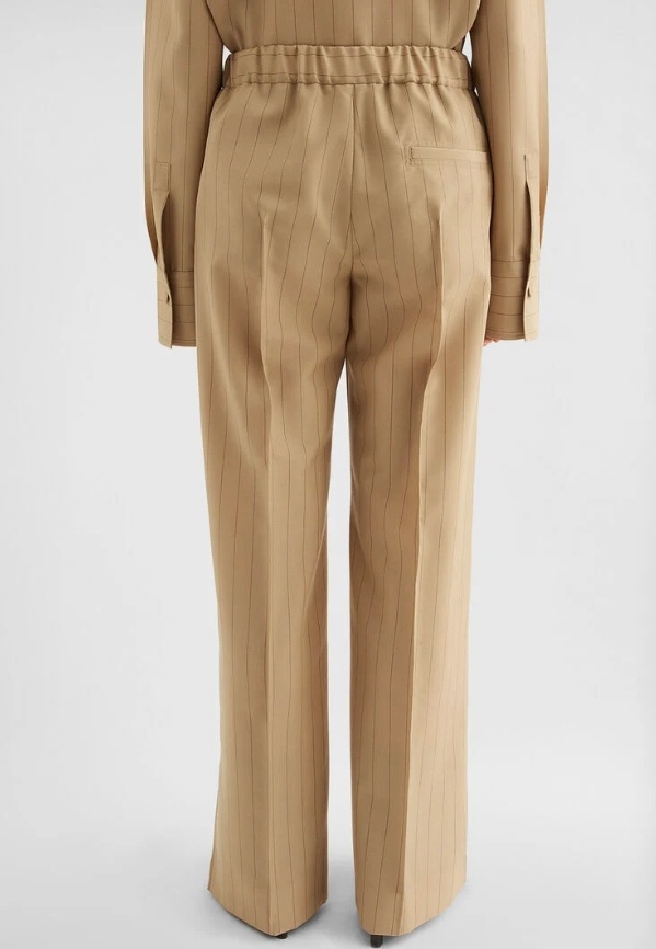 Jil Sander Pinstriped Trousers In Brown