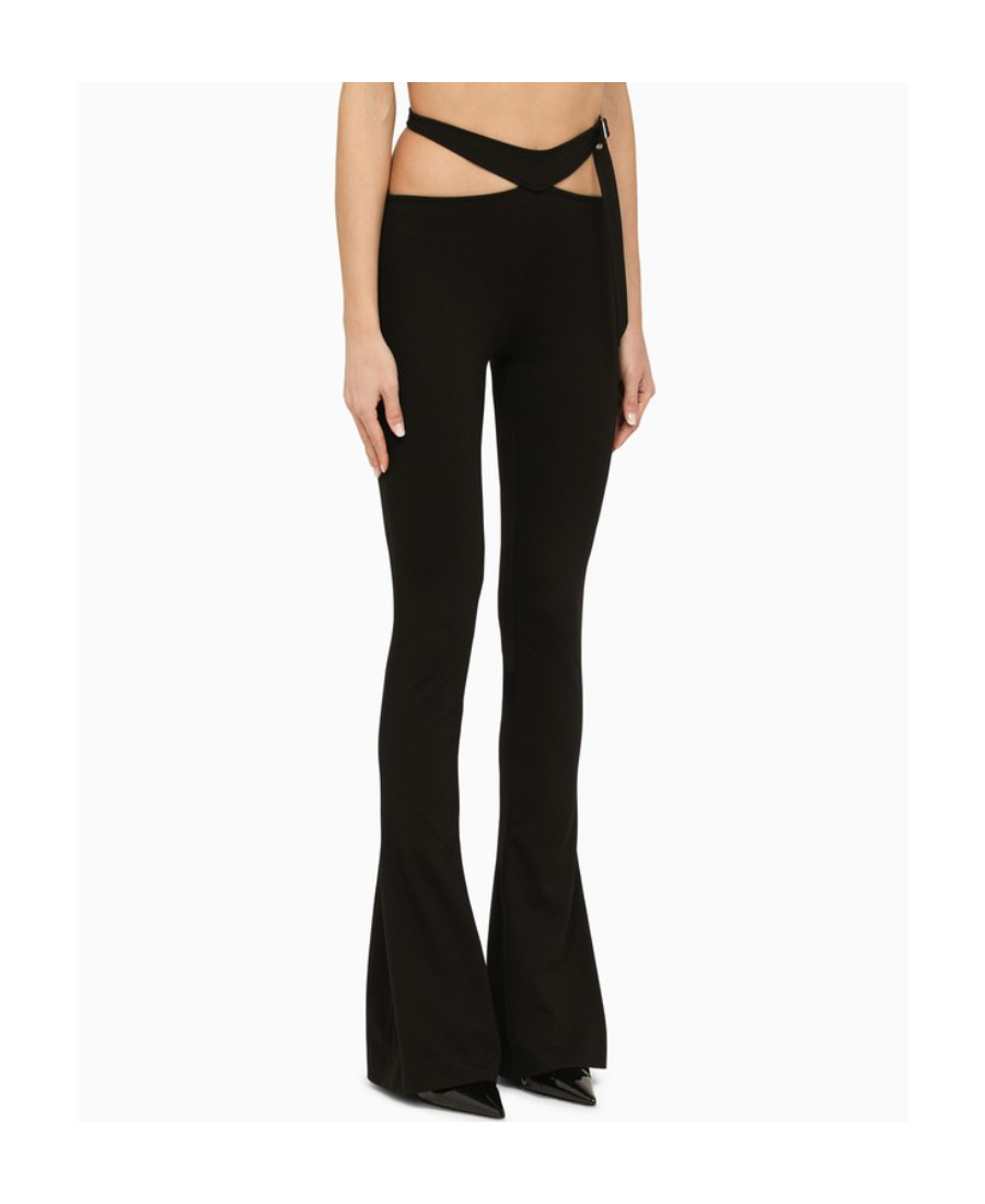 Attico The Cigarette Long Trousers Clothing In Black