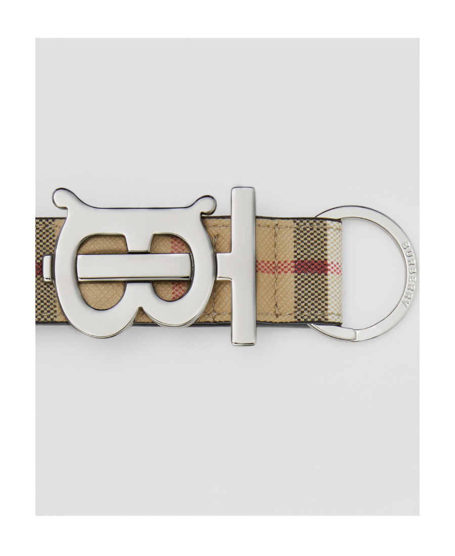 Burberry Tb House Check Key Ring In Multicolor