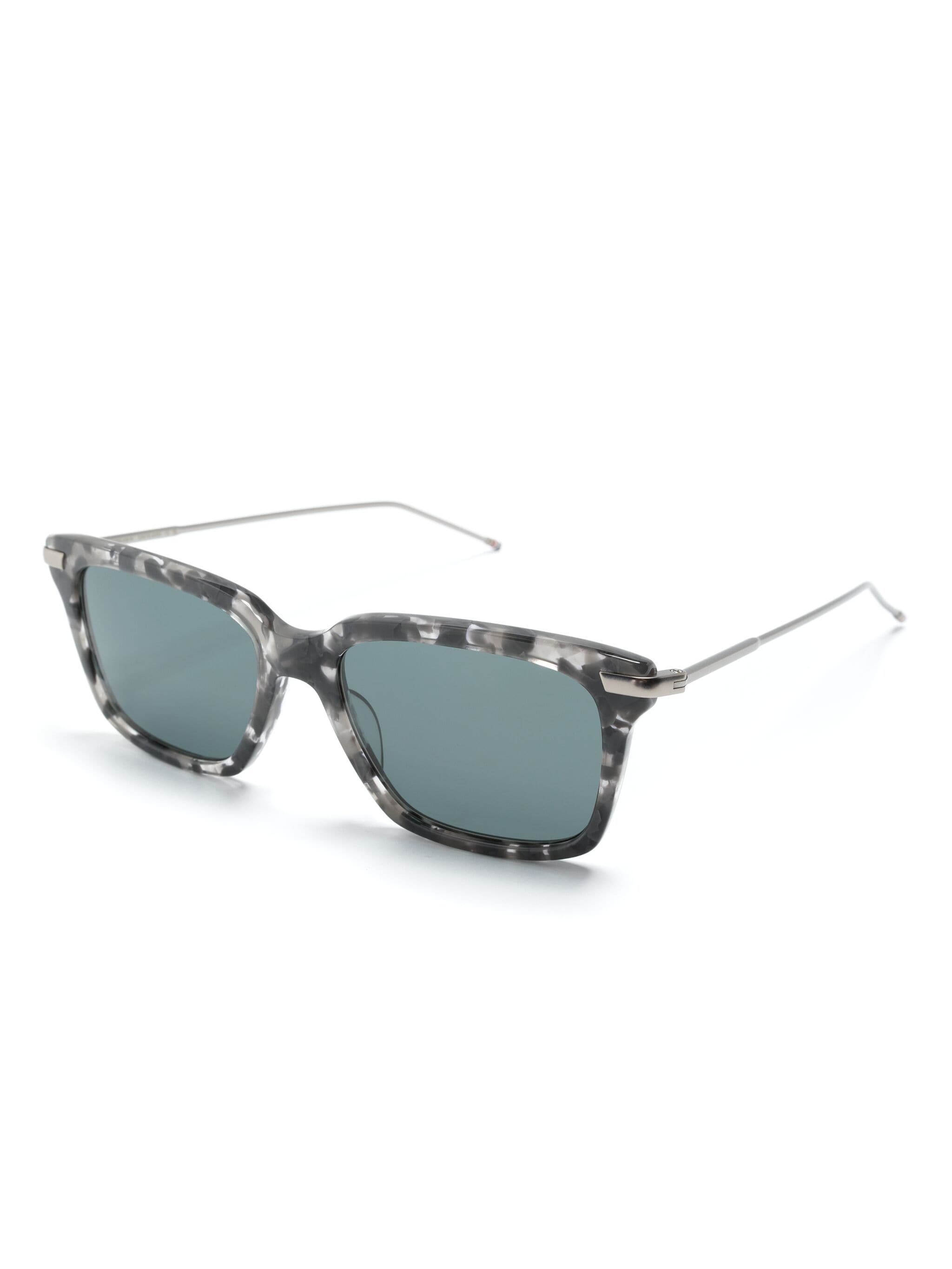 Thom Browne Eyewear Square Frame Glasses In Green