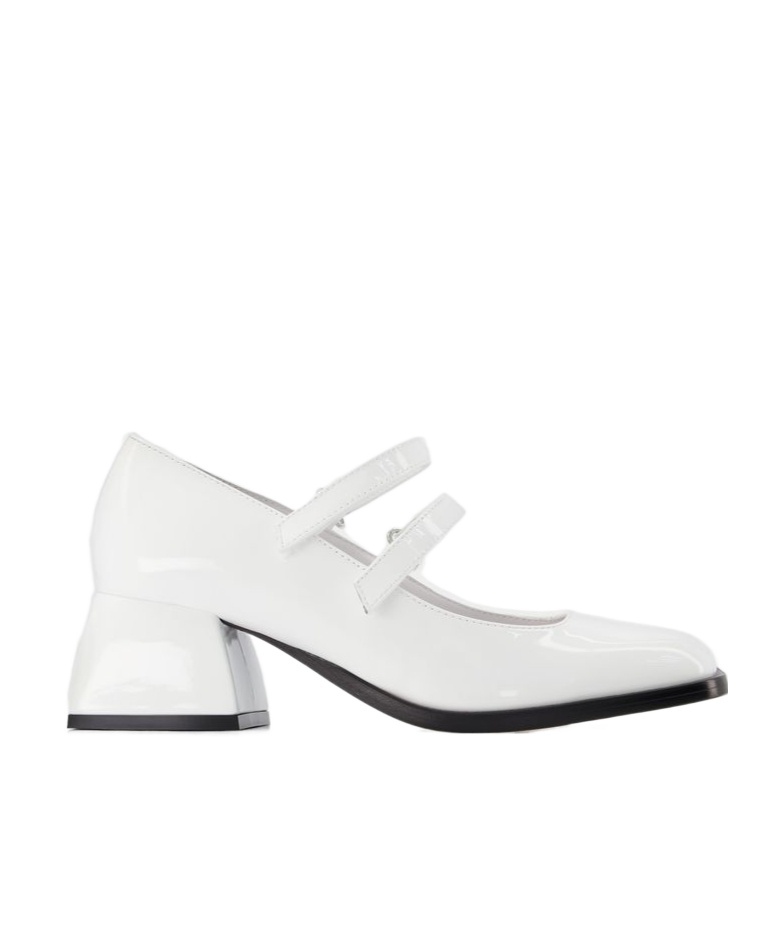 Shop Nodaleto Bacara Patent Mary-jane Shoes In White