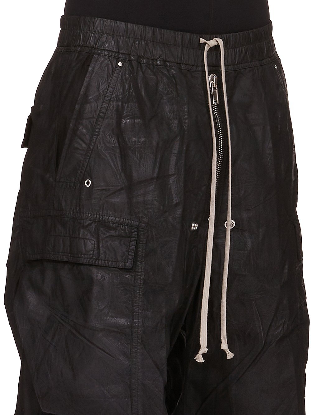 Rick Owens Drkshdw Drawstring Elastic Waist Casual Pants In Black