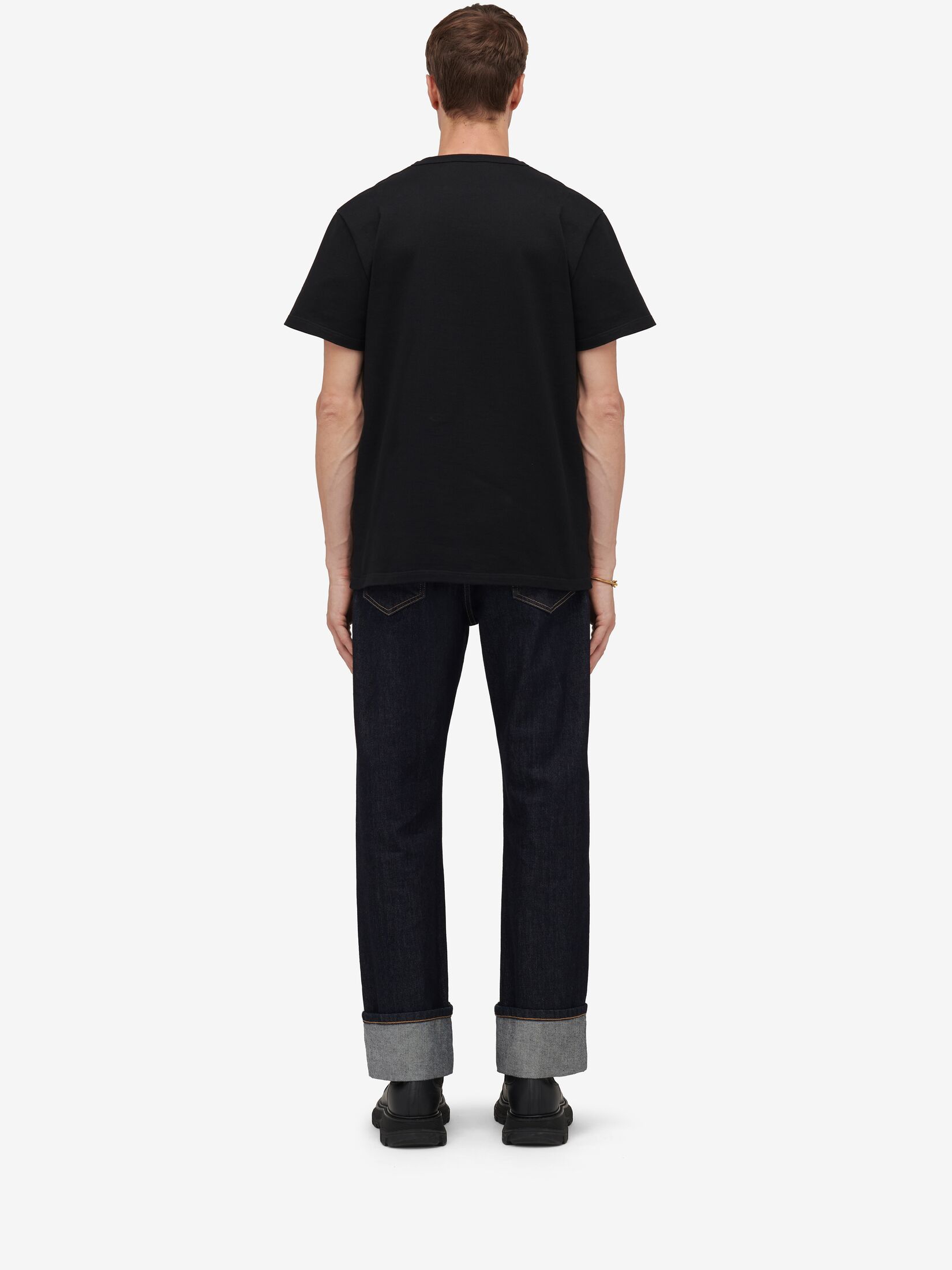 Alexander Mcqueen Skull Embellished Crewneck T-shirt In Black
