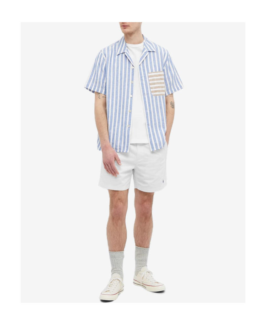 Polo Ralph Lauren Front Flat No Subclass Shorts In White