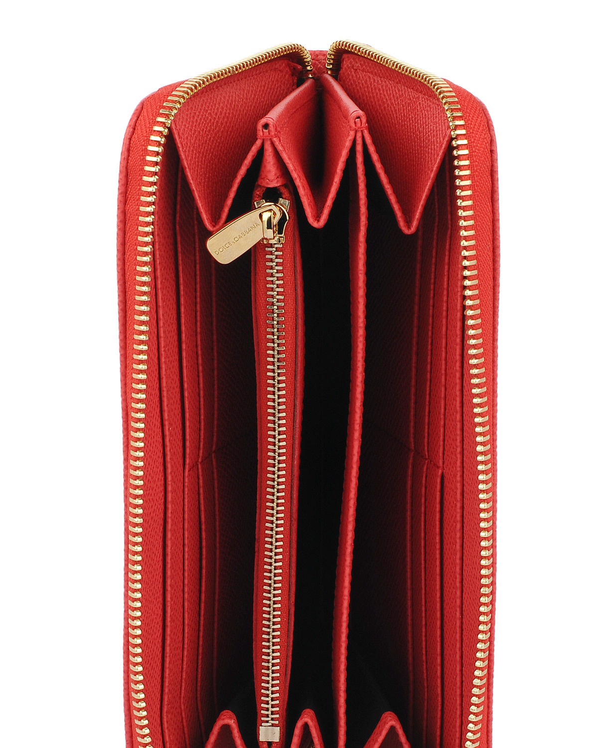 Dolce & Gabbana Logo Details Wallet In Red