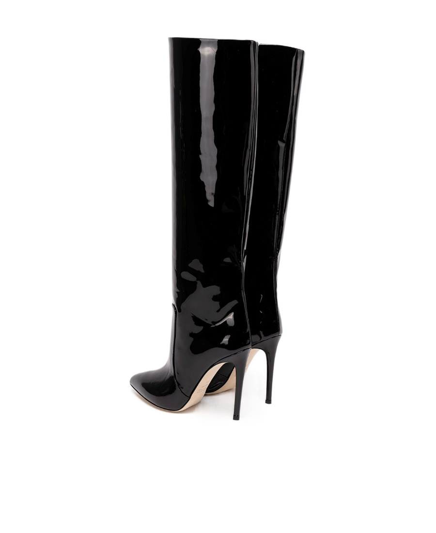 Paris Texas Pointed-toe 90mm Heeled Boots In Black