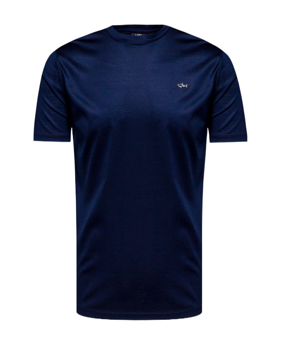 Shop Paul & Shark Logo Embroidered T-shirt In Black