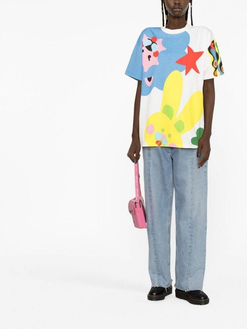 Kenzo Graphic-print T-shirt In Multicolor