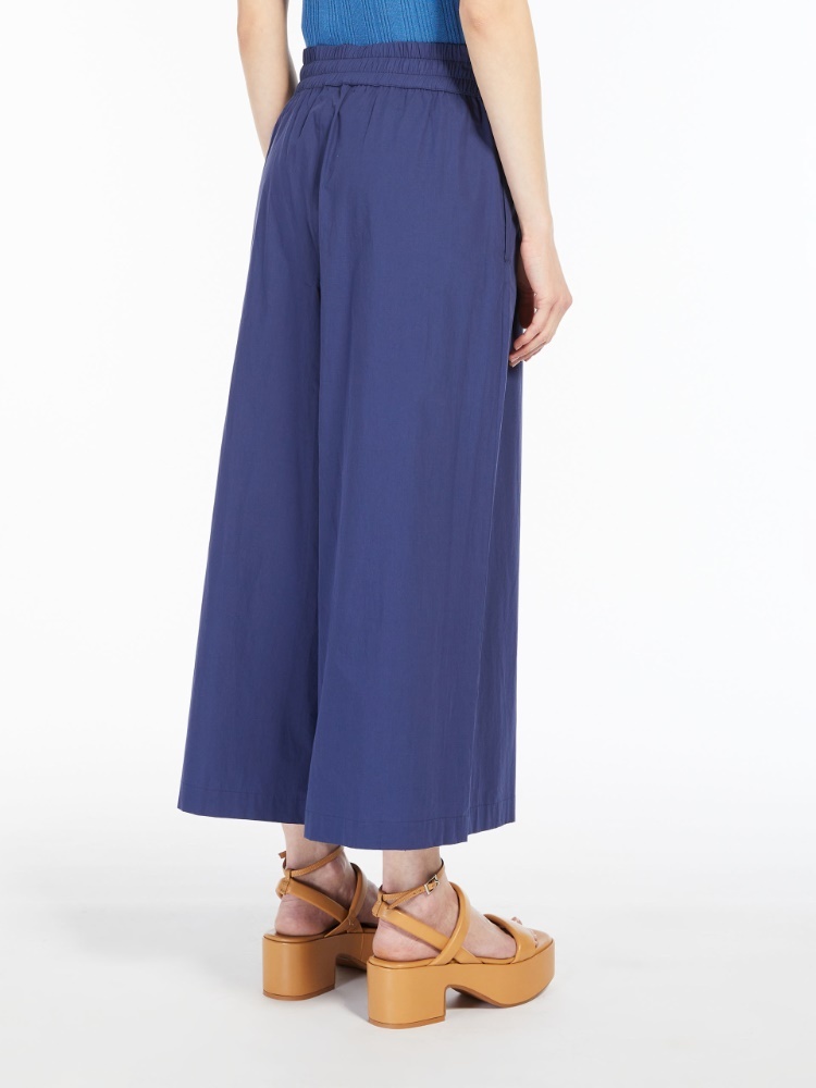 Weekend Max Mara Wide-legged Casual Pants In Blue