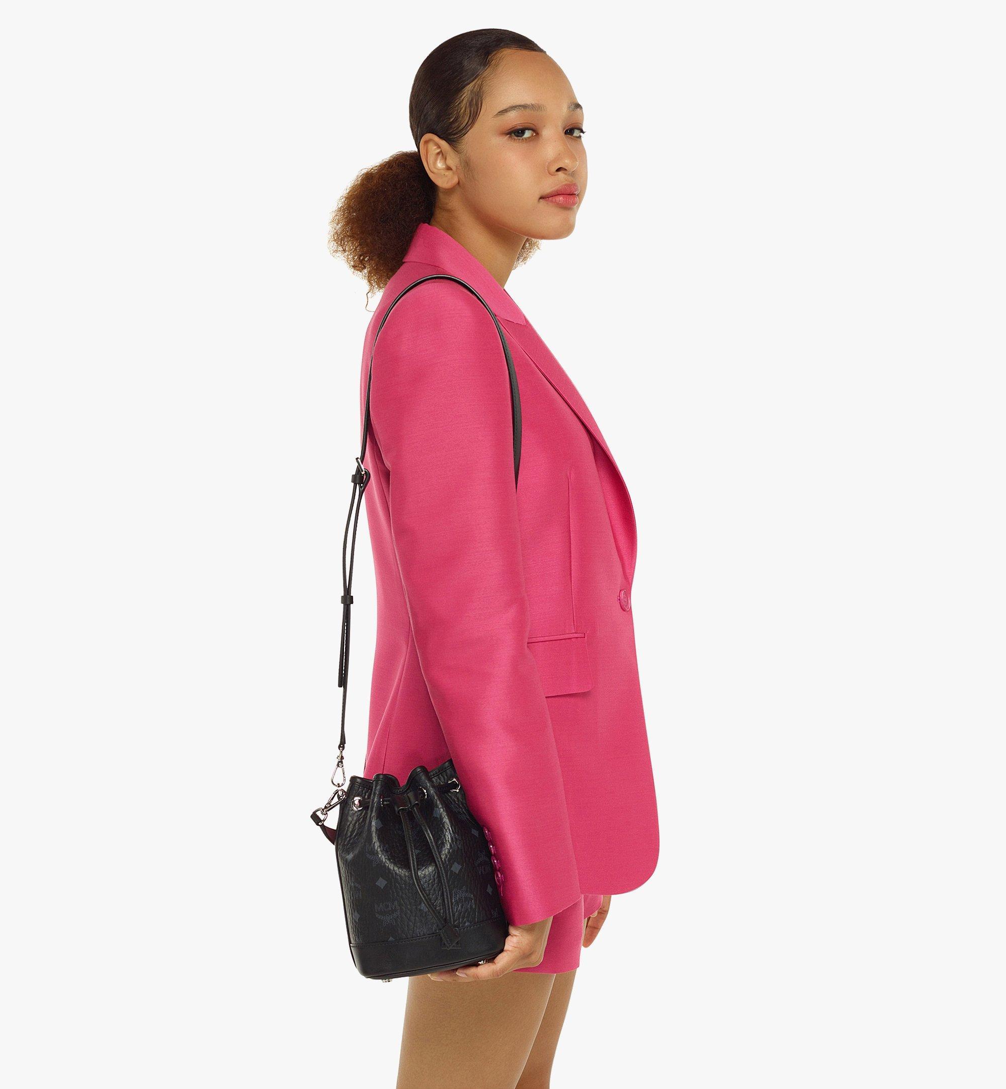 Mcm Dessau Mini Bucket Bag In Black