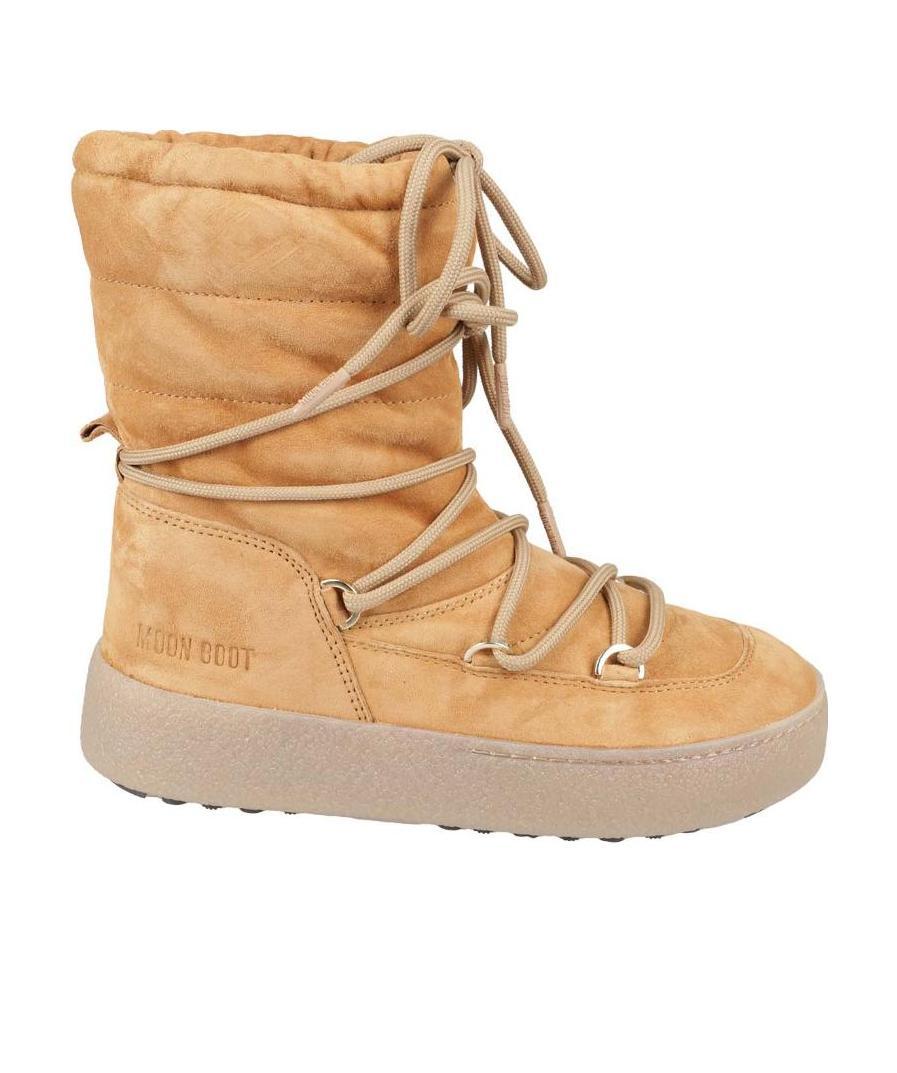 Moon Boot Ltrack Camel Snow Boot In Nude