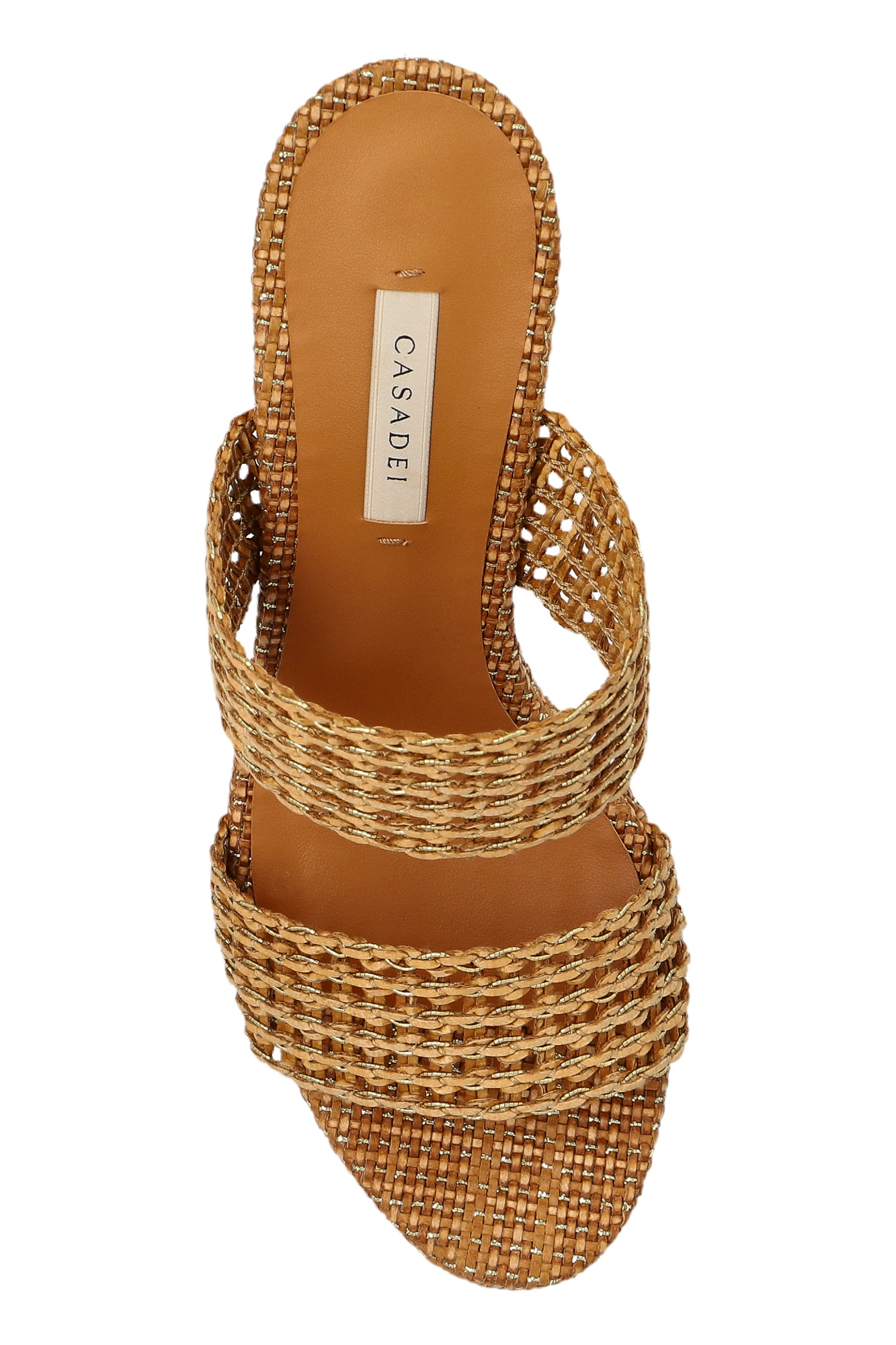 Casadei Goldeneye Isa Platform Sandals In Brown