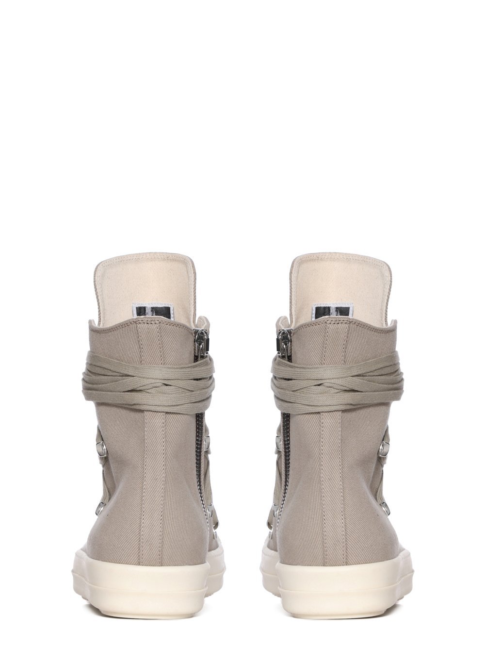 Rick Owens Drkshdw Round Toe High Top Sneakers