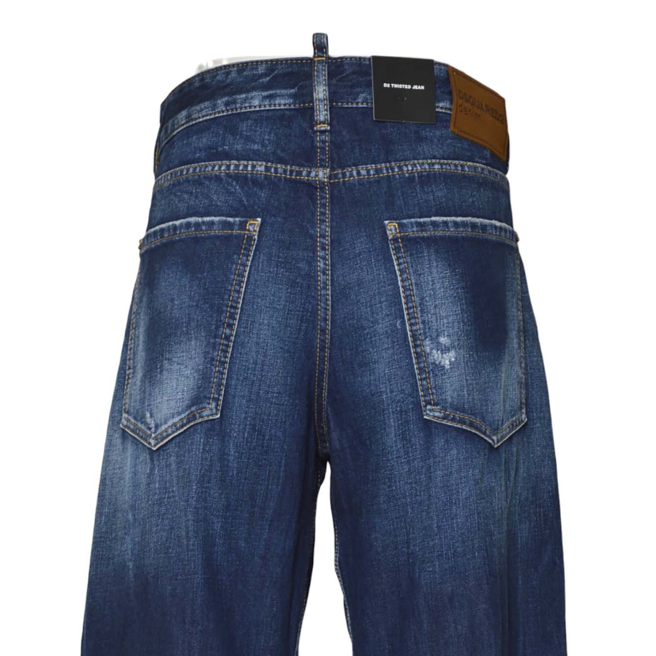 Dsquared2 Distressed Pants In Blue