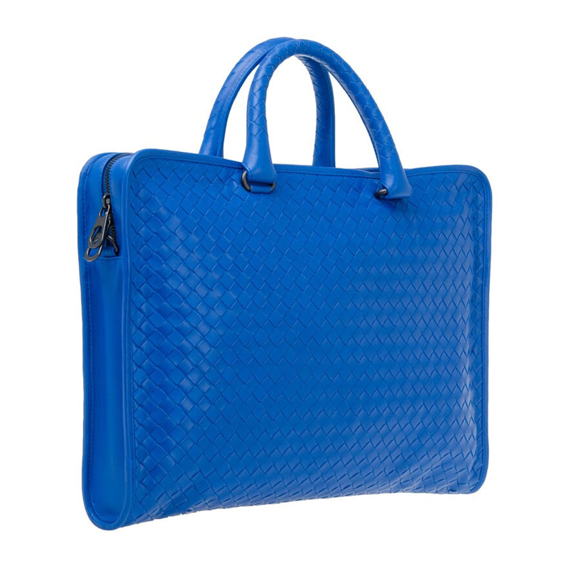 Bottega Veneta Logo Handbag In Blue