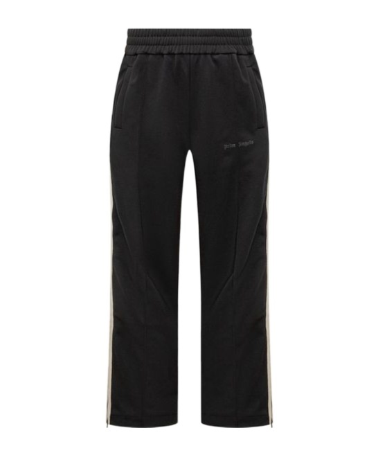 Palm Angels Side-stripe Track Pants In Black