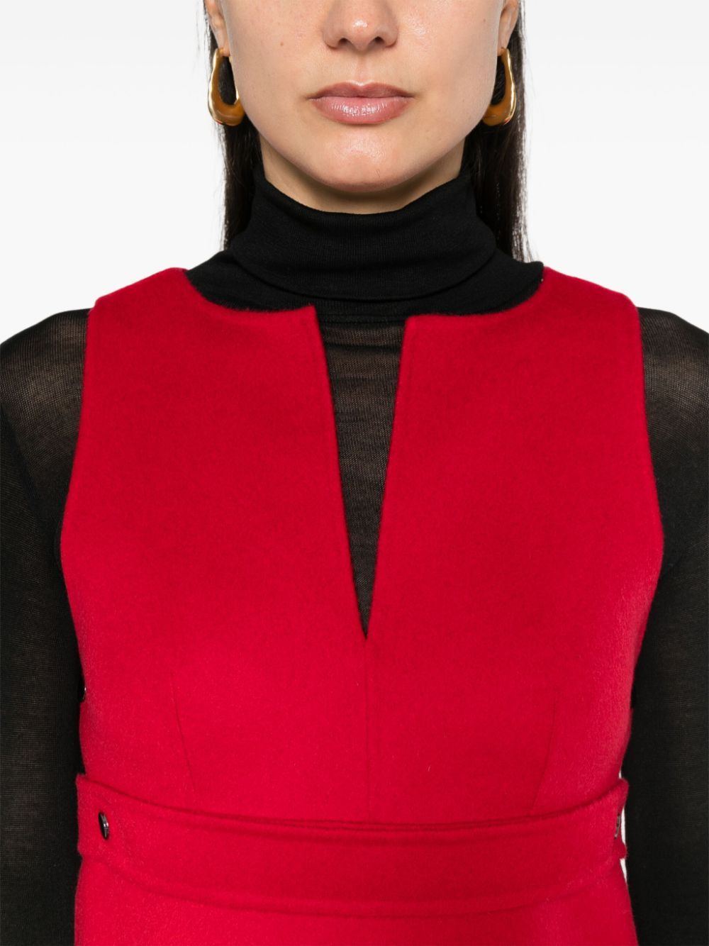 P.a.r.o.s.h Leak Belted Mini Dress In Red