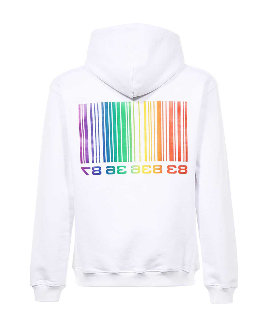 VTMNTS VTMNTS BARCODE-PRINTED DRAWSTRING HOODIE 