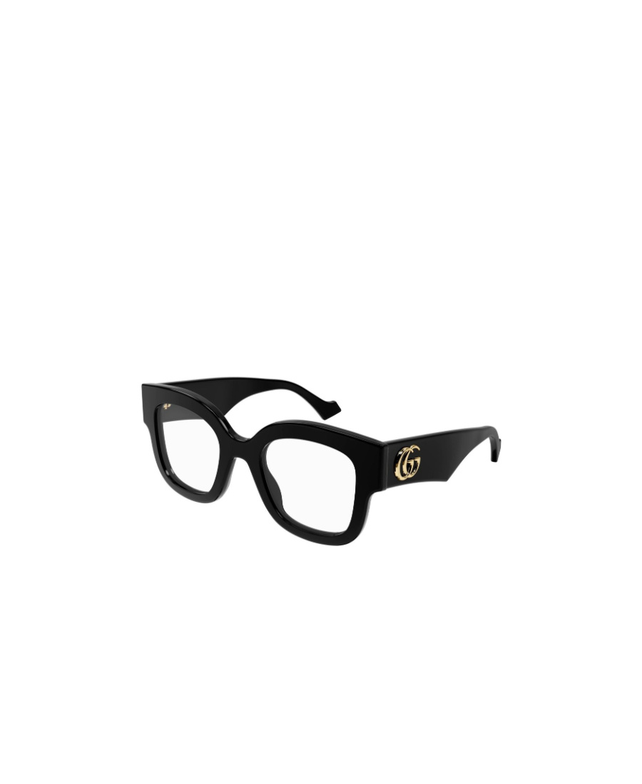 Gucci Double G Round-frame Glasses In Black