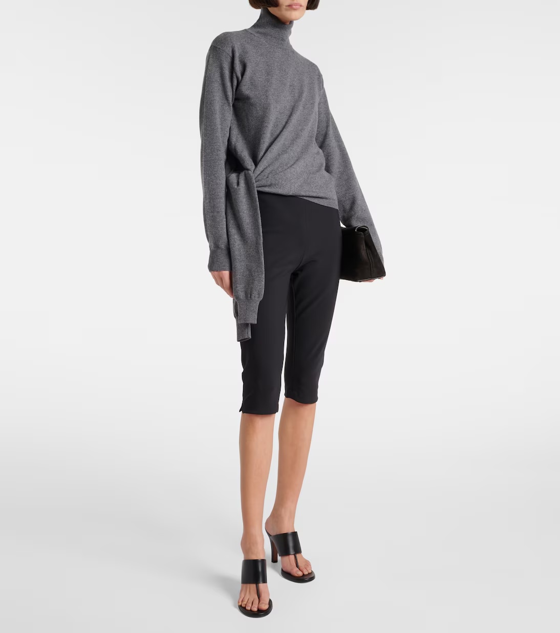 Rohe Cropped Casual Pants In Black