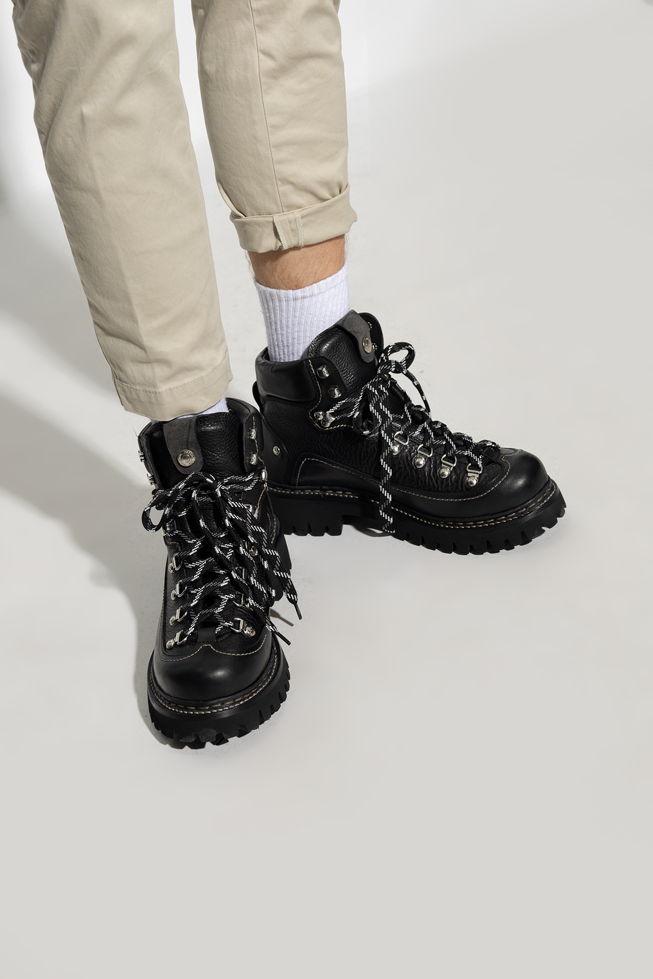 DSQUARED2 DSQUARED2 LACE-UP HIKING BOOTS