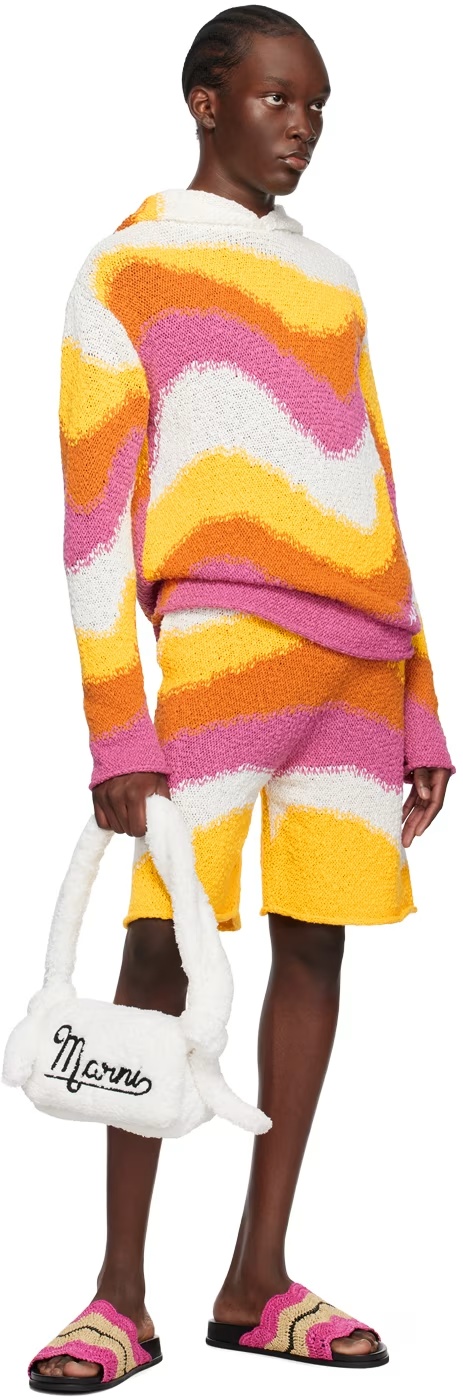Marni Multicolor Intarsia Shorts In Multicolor
