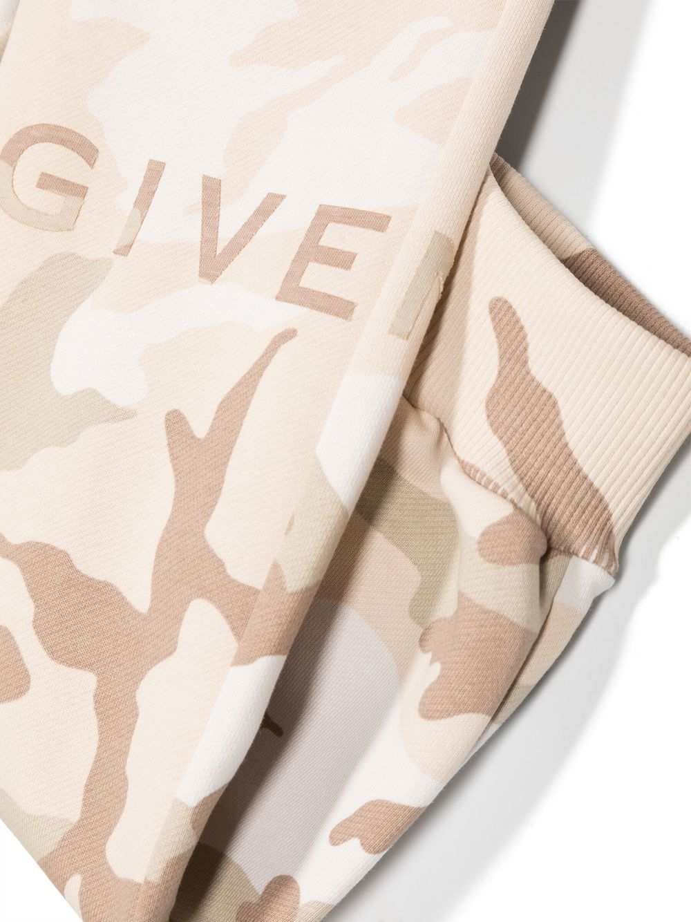 Givenchy Printed Camouflage Sweatpants In Nude