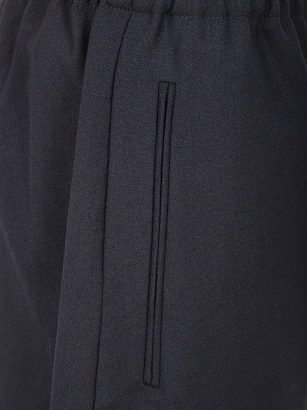 Studio Nicholson Sporty Curve Leg Mini Pant For Women In Black