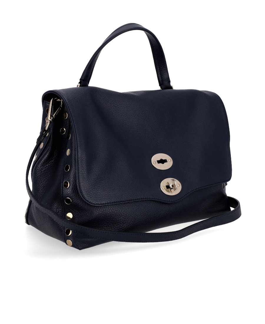 Zanellato Postina Daily Twist-lock Medium Tote Bag In Black