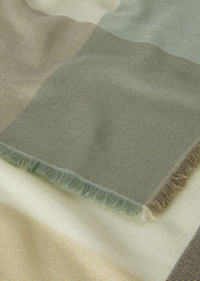 Loro Piana Skew Scarf In Gray
