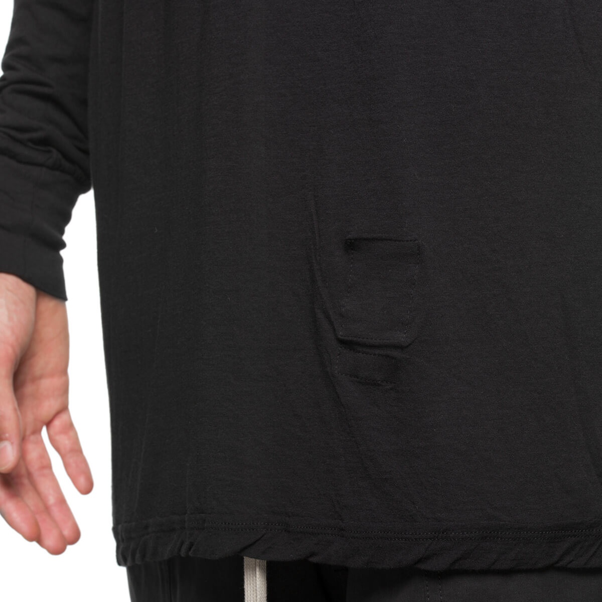 Rick Owens Drkshdw Pleated Leisure T-shirt In Black