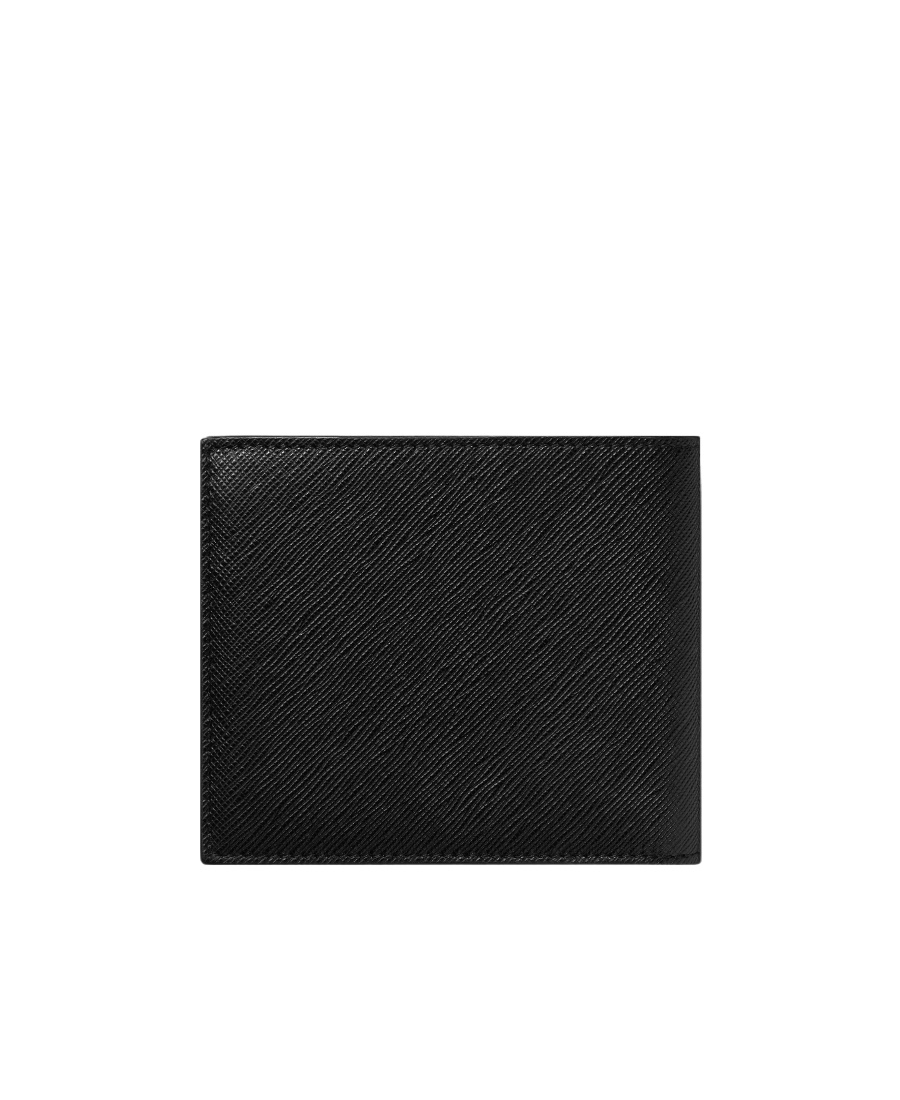 Montblanc Logo-stud Bi-fold Wallet In Black