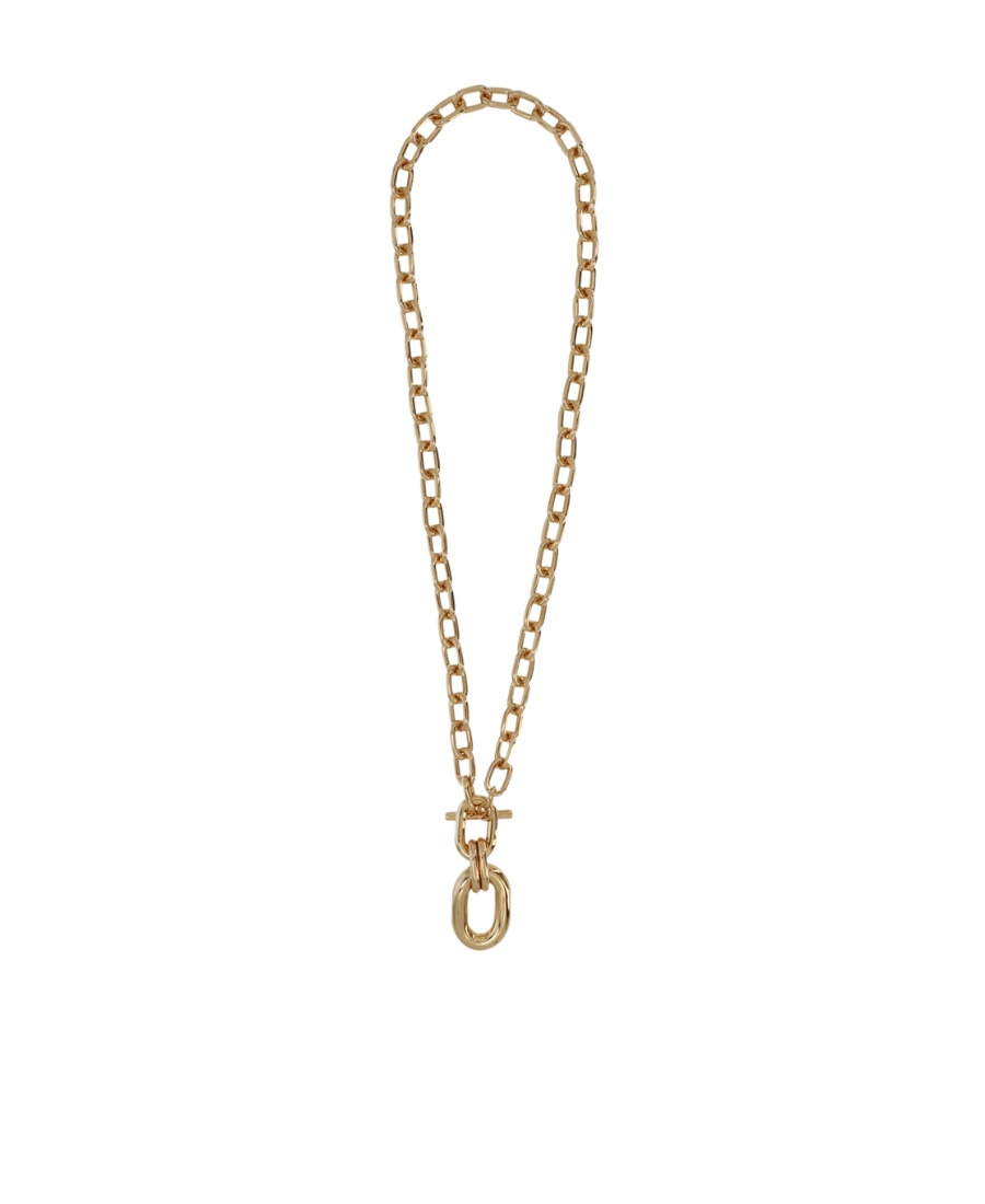Rabanne Chunky Chain Xl Link Necklace In Yellow