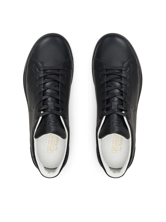 Polo Ralph Lauren Laced Sneakers In Black
