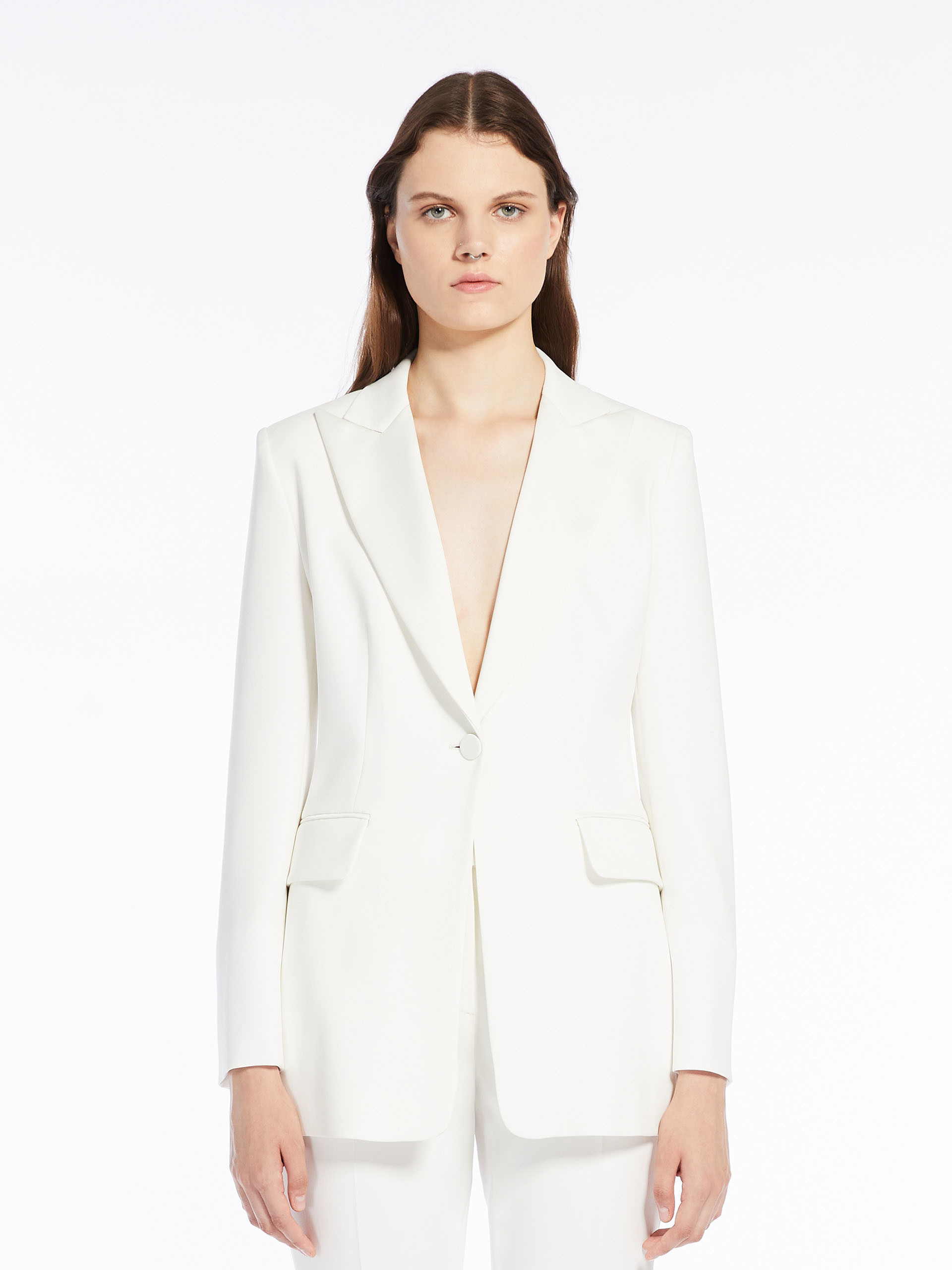 Max Mara Jackets White In White