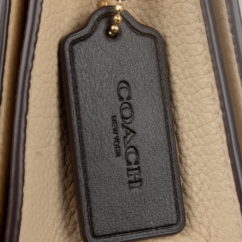 Coach Morgan Color Shoulder Bag In Black